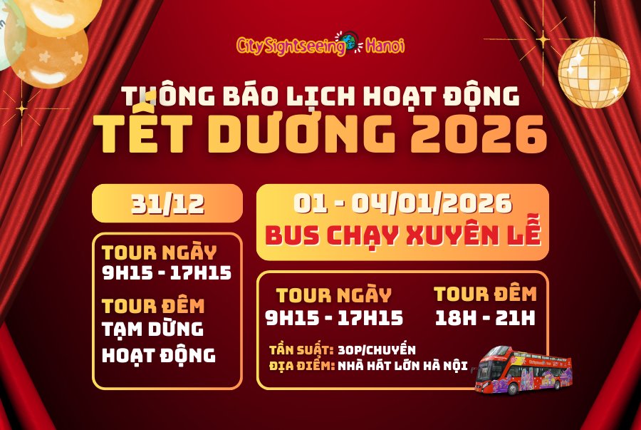 THÔNG BÁO LỊCH HOẠT ĐỘNG TẾT DƯƠNG 2026